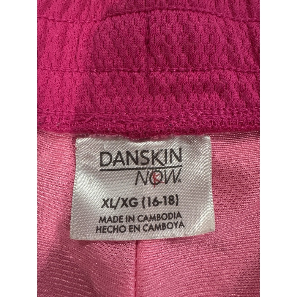 Danskin Now Women's Pink Mesh Athletic Shorts XL Drawstring Breathable - Picture 3 of 8
